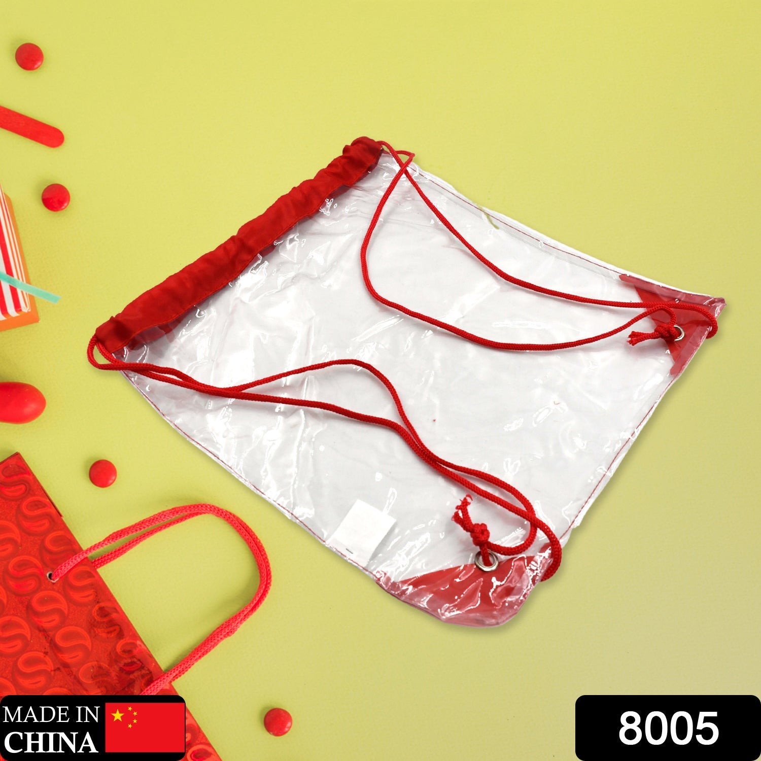 8005 Plastic Waterproof Pouch Transparent Stadium Bags Clear String Bag for Gym Concert Travel Beach Swimming Sport 8005 Plastic Waterproof Pouch Transparent Stadium Bags Clear String Bag for Gym Concert Travel Beach Swimming Sport